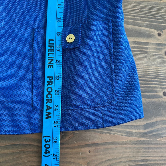 Tahari ASL Women’s Navy Blue Blazer Gold Buttons Size 14 – Classic Career Capsul - Picture 7 of 8